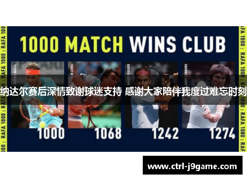 纳达尔赛后深情致谢球迷支持 感谢大家陪伴我度过难忘时刻